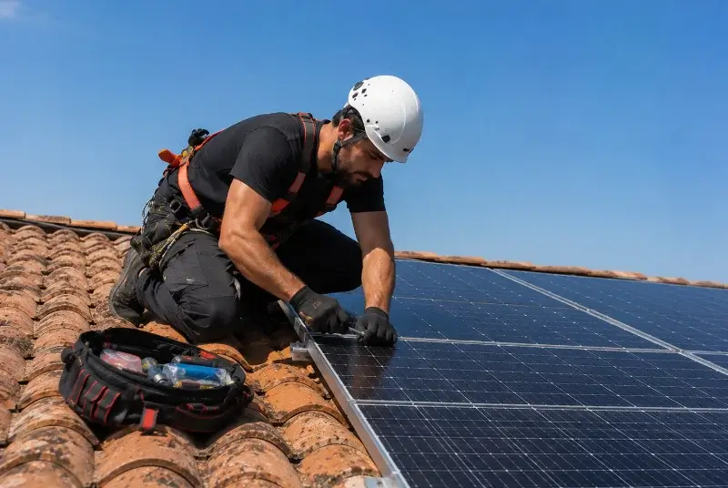 Maintenance et monitoring de panneaux solaires à Montréverd