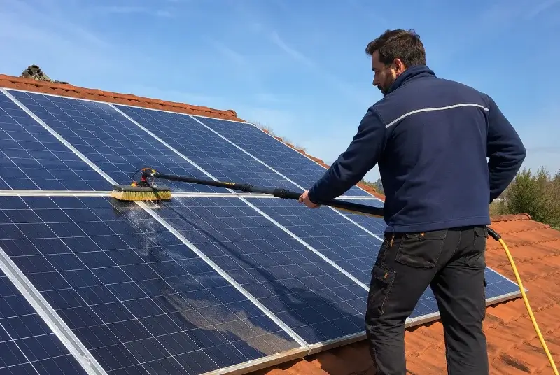 Nettoyage et entretien de panneaux solaires à Montréverd